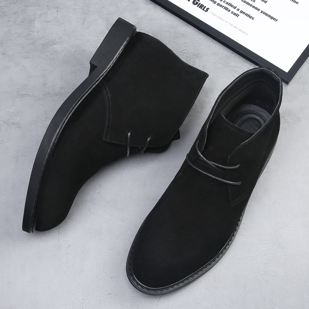 Herren-Wüstenstiefel, Wildleder-Optik, hohe Passform