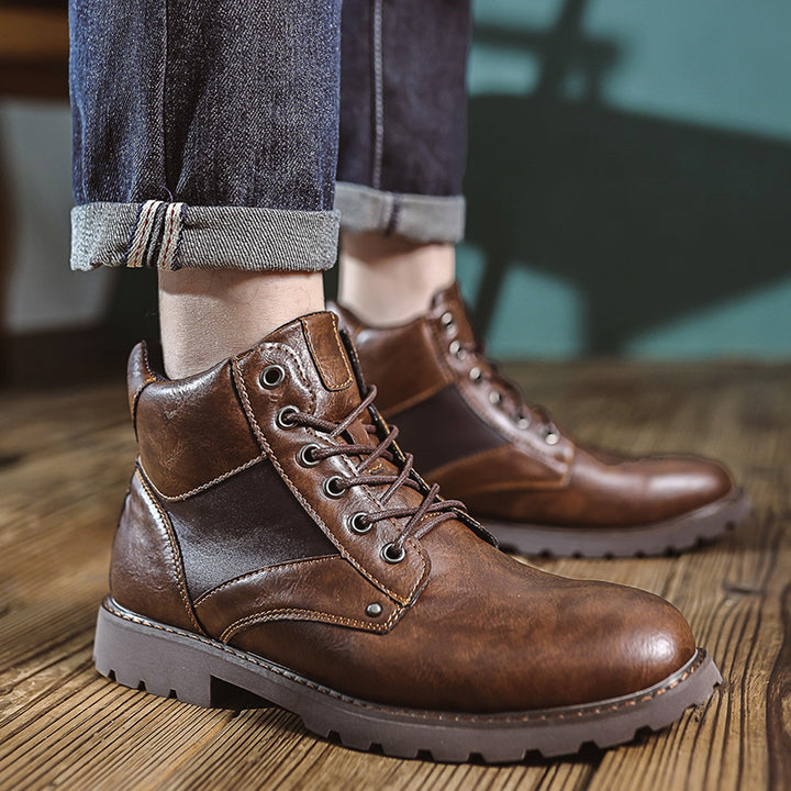 Herren-Stiefel im Retro-Stil mit Reißverschluss