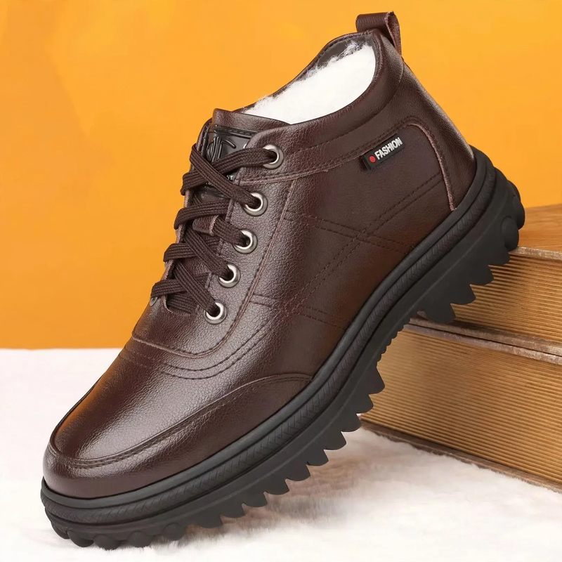 Gefütterte Herren-Winterstiefel, warm und bequem