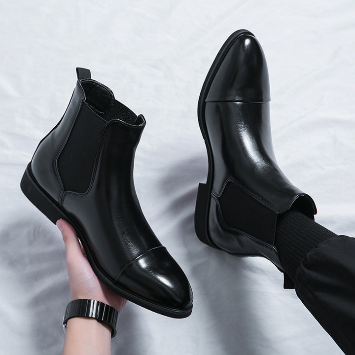 Herren-Chelsea-Boots, spitz zulaufend
