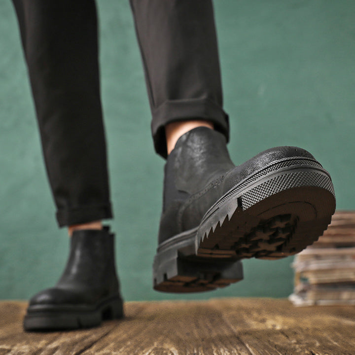 Brogue Chelsea-Stiefel für Herren, S51-L