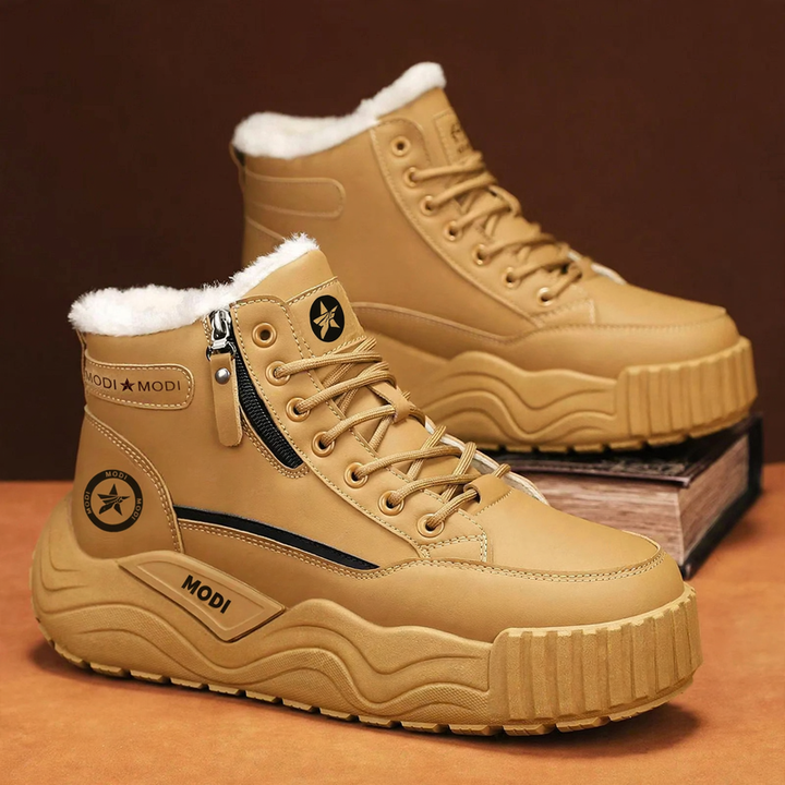 Herren Winter-Schneestiefel, gefüttert, rutschfest