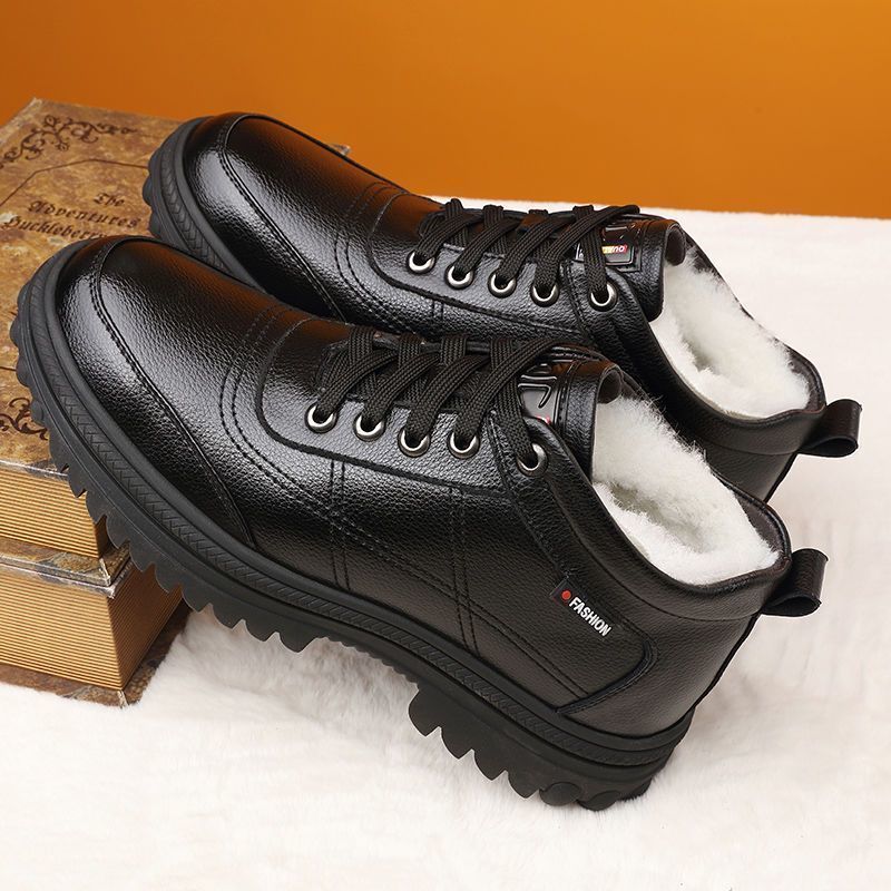Gefütterte Herren-Winterstiefel, warm und strapazierfähig