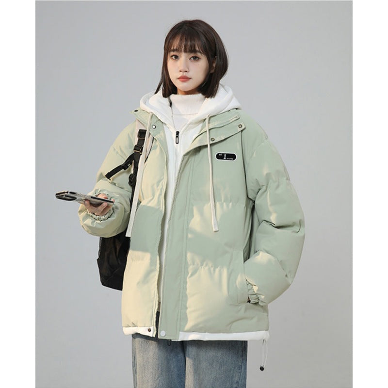 Gefütterte Damen-Winterjacke im Lagen-Look