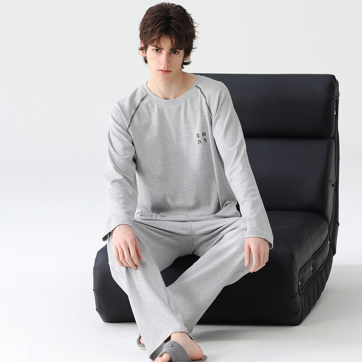 Herren-Pyjama-Set aus 100% Baumwolle, kariert