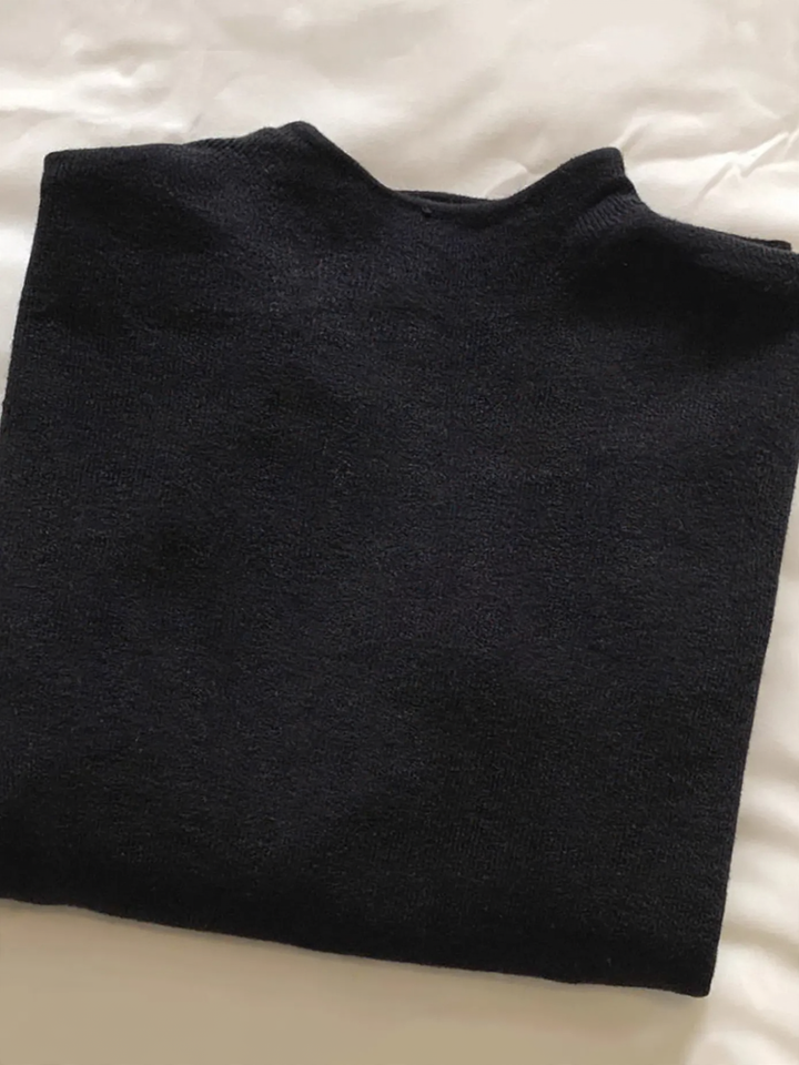 Eleganter Damen-Strickpullover mit halbem Kragen