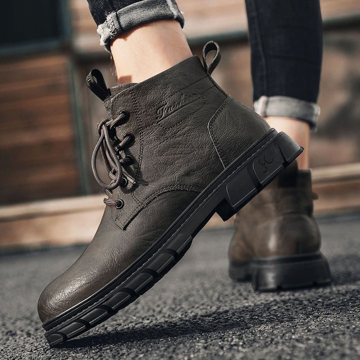 Herren-Stiefel im Arbeitsstil, PU-Obermaterial