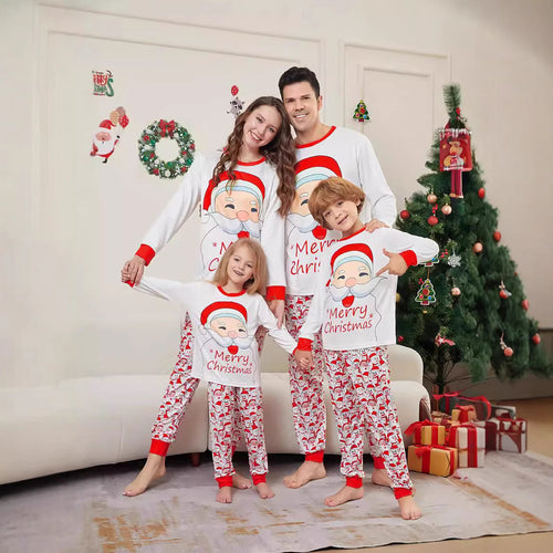 Weihnachts-Schlafanzug-Set mit Aufdruck, Familien-Look