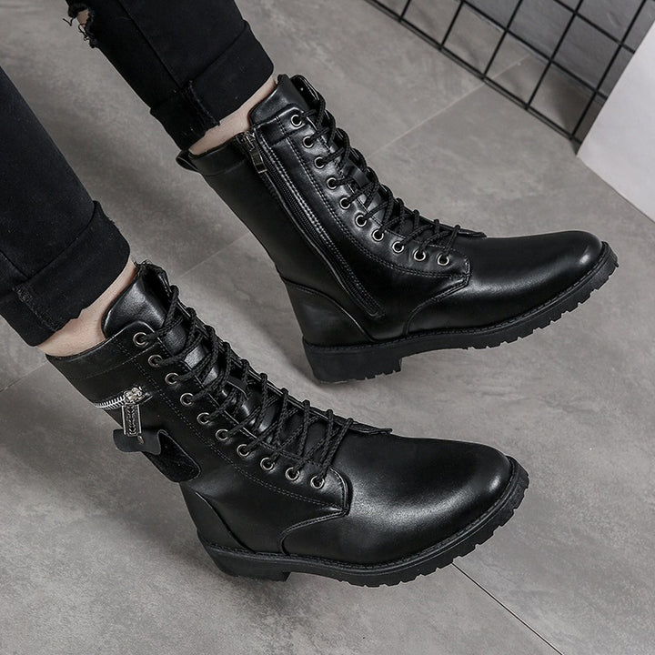 Modische Herren-Stiefel, gefüttert