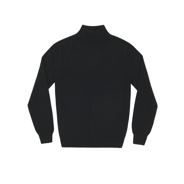 Herren-Strickpullover, Stehkragen, körperbetont