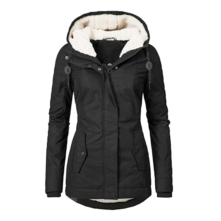 Gefütterter Parka mit Lammfell-Imitat