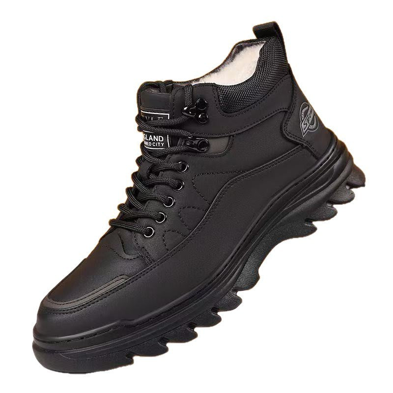 Gefütterte Herren-Winterstiefel, rutschfest