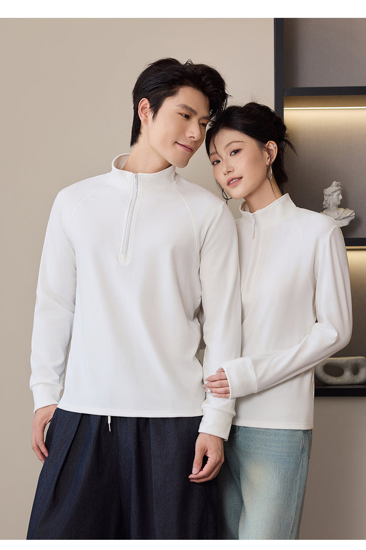 Unisex-Sweatshirt mit Reißverschluss und Fleecefutter