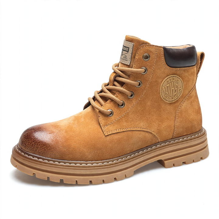 Robuste Schnürstiefel aus Schweinsleder, Unisex