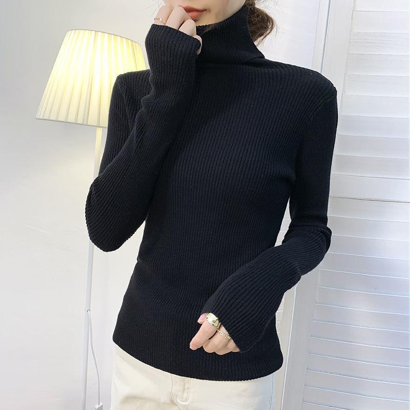Damen-Rollkragenpullover, langärmlig, große Größen