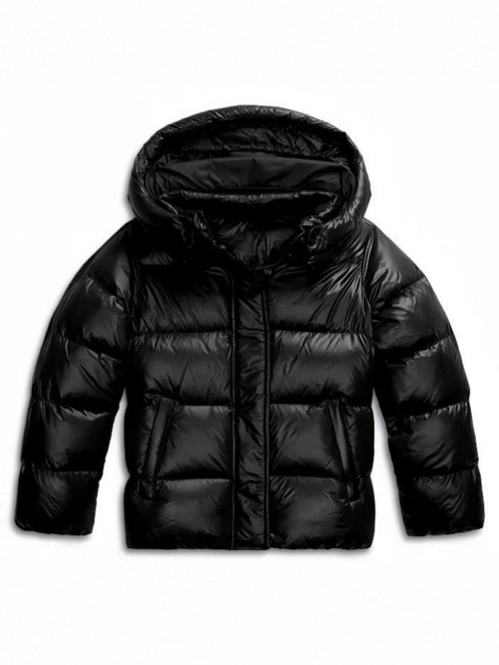 Gefütterte Damen-Kapuzenjacke im modernen Stil