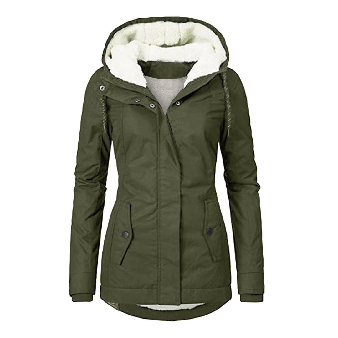 Gefütterter Parka mit Lammfell-Imitat