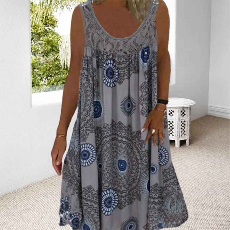 Drune | Ärmeloses Plus-Size Sommerkleid