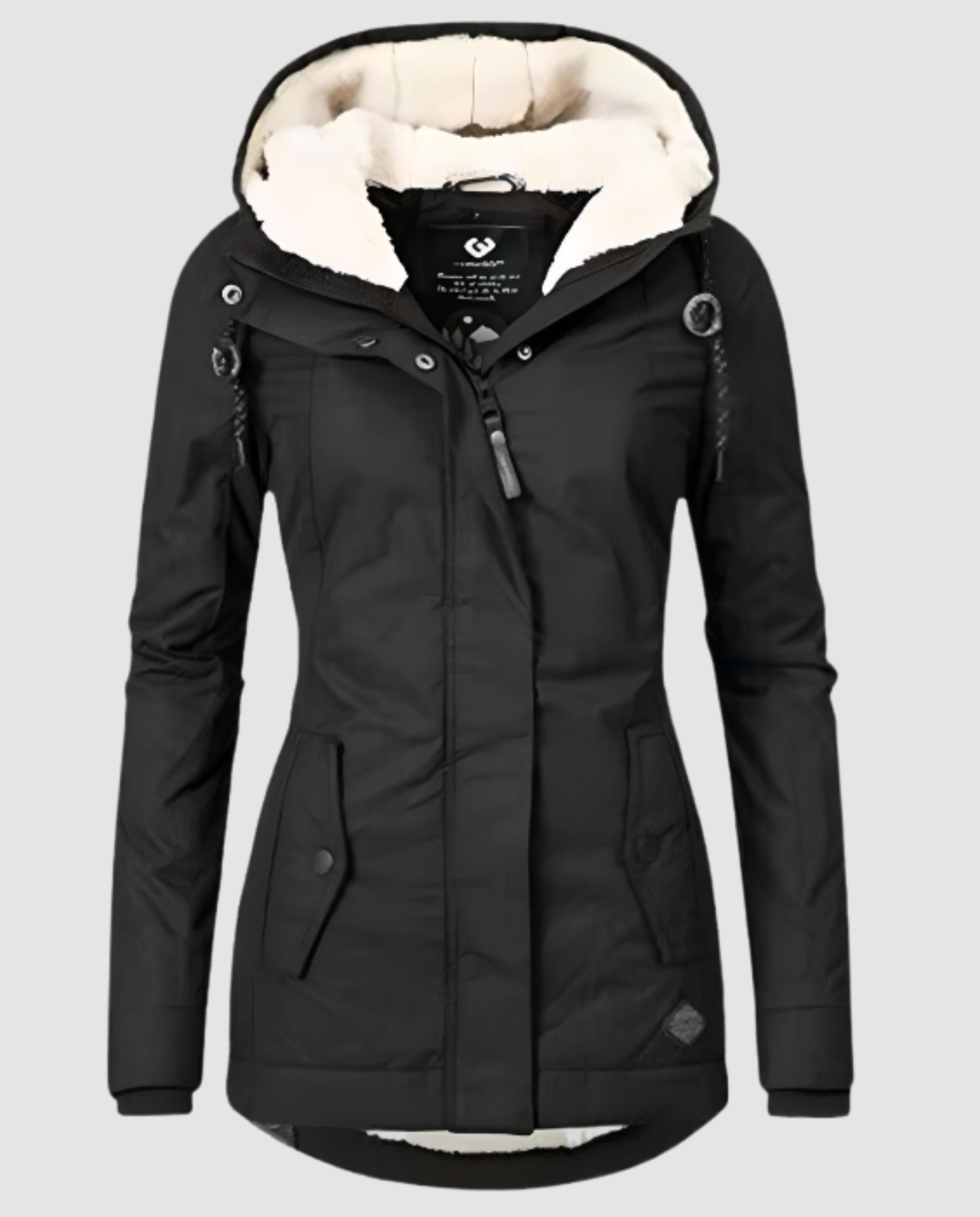 Lange Gefütterte Winterjacke Damen | Drune