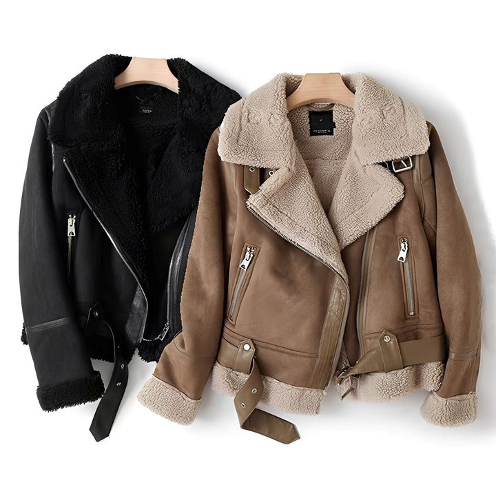 Drune | Warme, weiche Lederjacke für Frauen