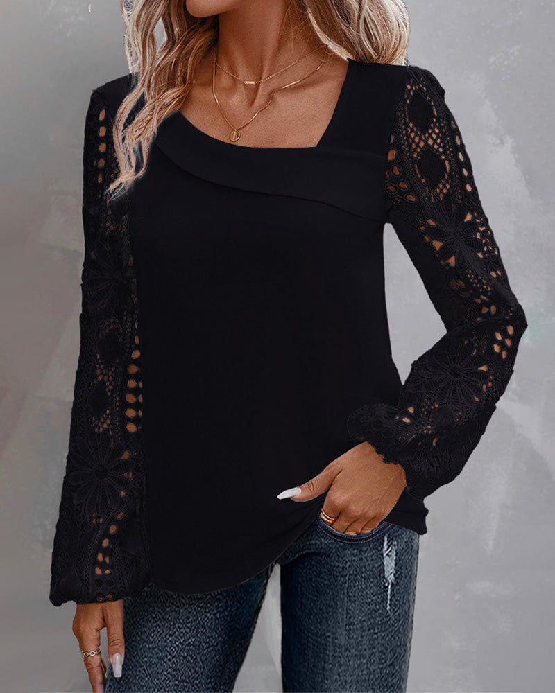 Drune | Bluse mit Spitze
