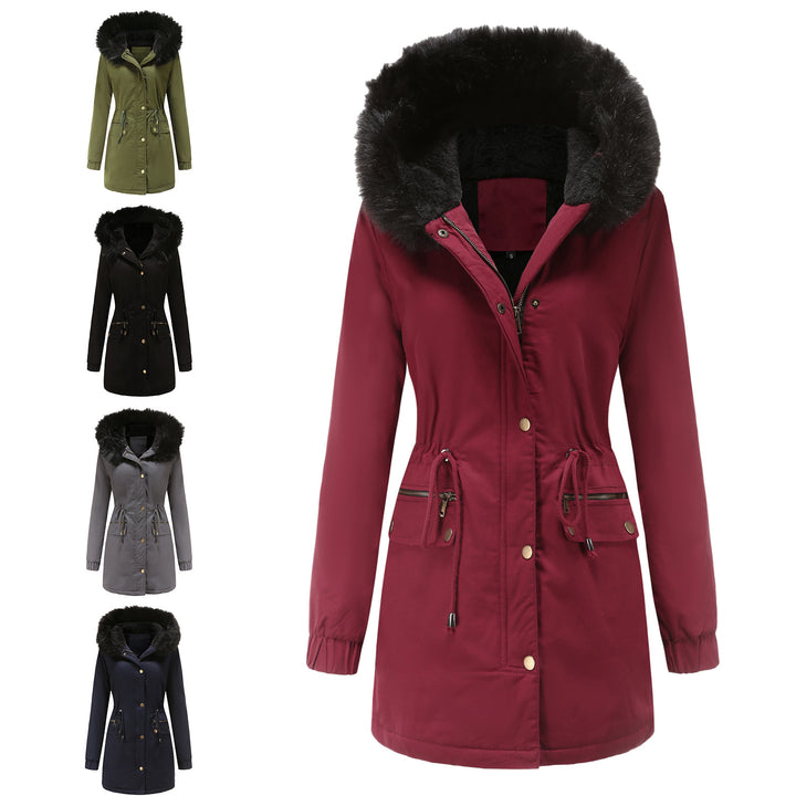 Drune | Damen Wintermantel mit Fleece-Futter und Kapuze
