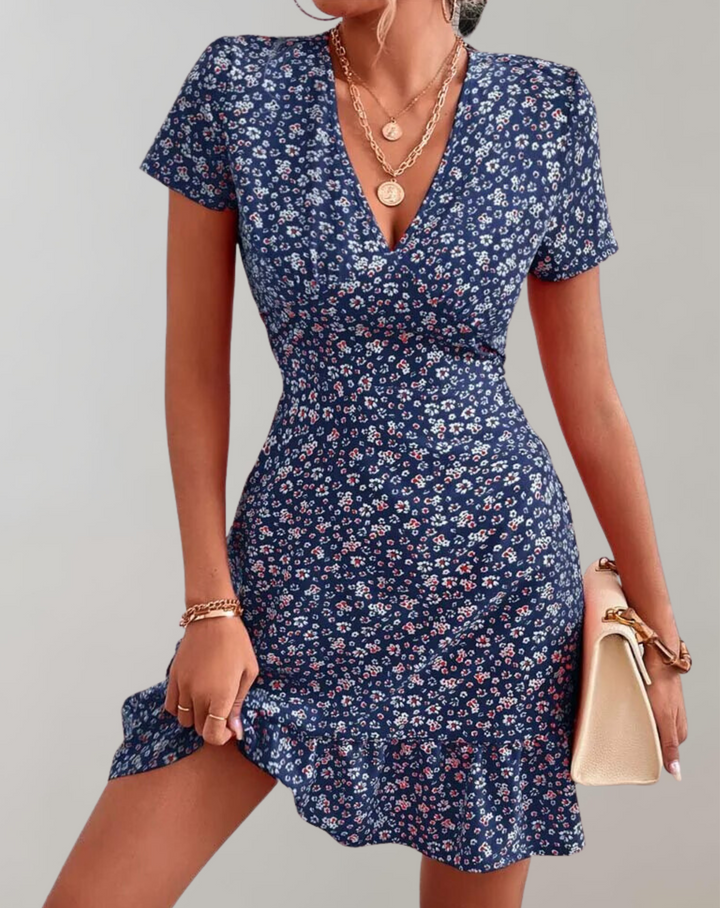 Drune - Sommer kurz Boho Kleid Frauen