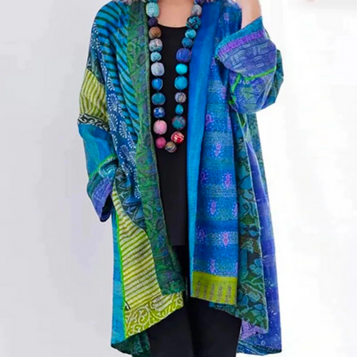 Drune | Damen Boho Bedruckter Kimono - Lockere Passform