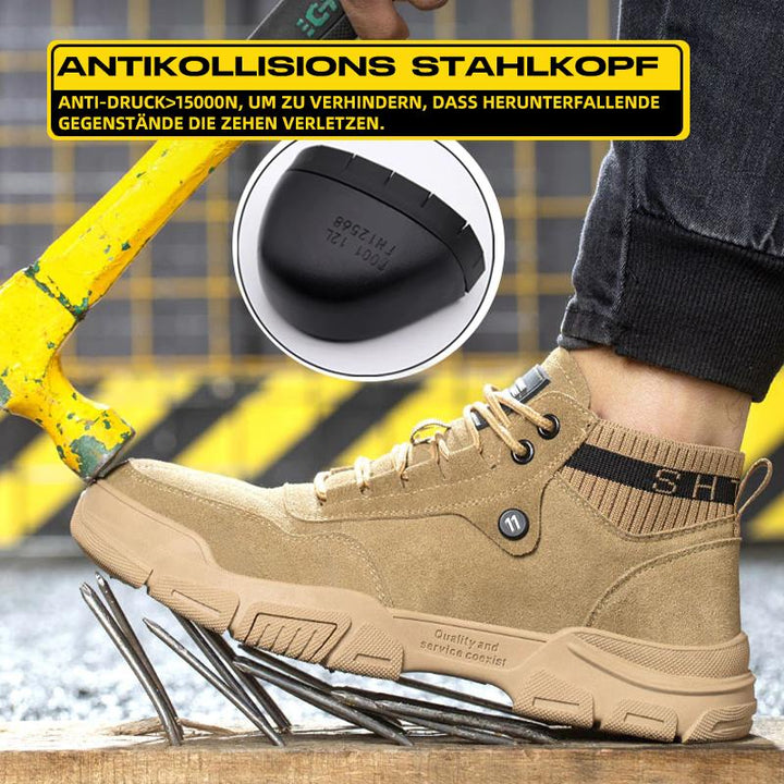 Leicht Stahlkappe Schuhe Berufsschuhe Sportlich Atmungsaktiv Schutzschuhe Drune