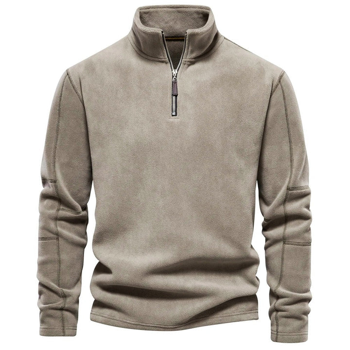 Drune | Strickpullover Mit Half-Zip Wollmischung Klassisch Und Bequem