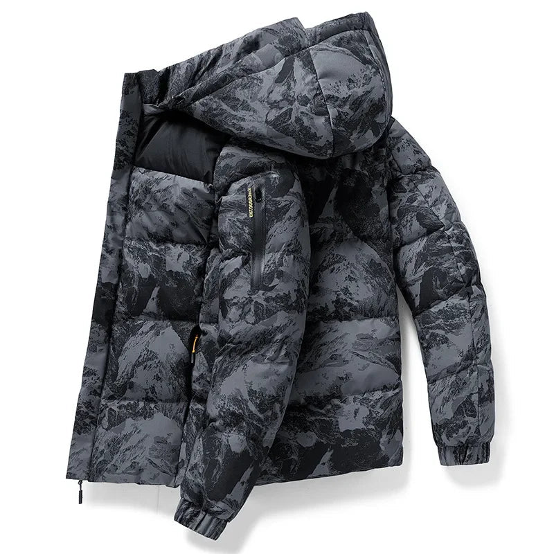 Drune | Herren Daunenjacke mit Kapuze