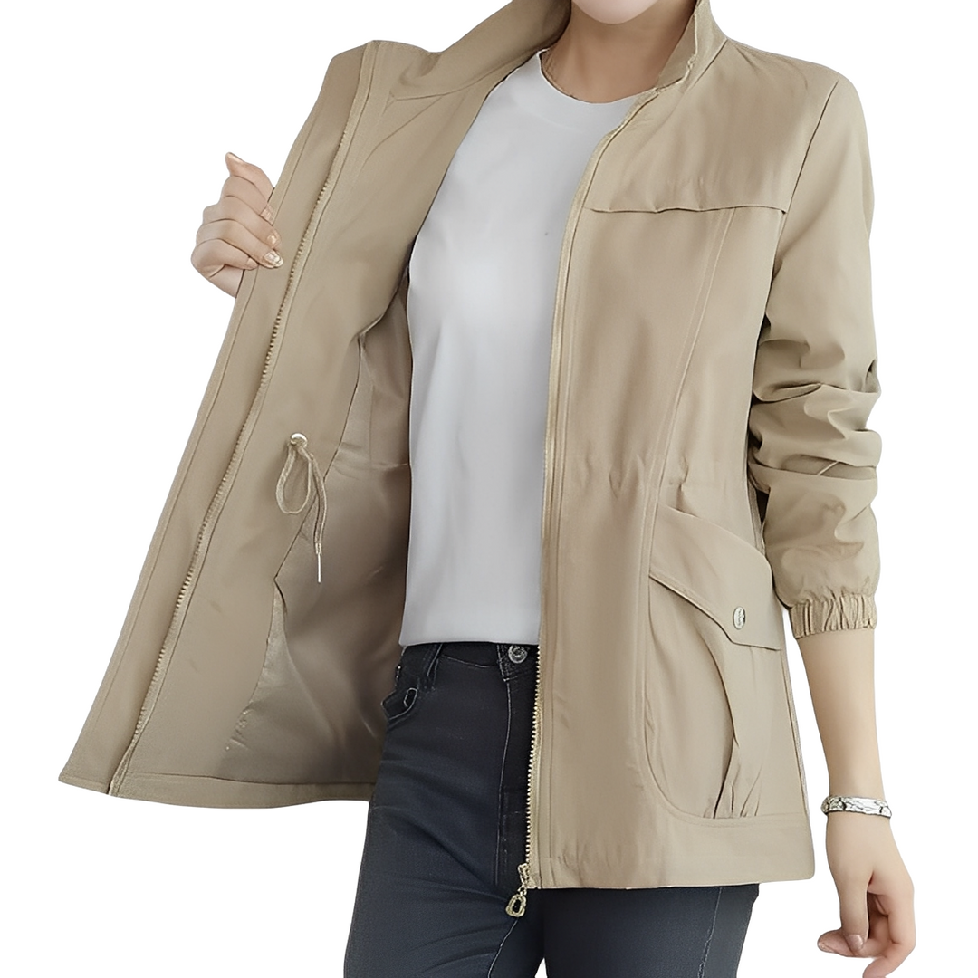 Drune | Stylische Jacke mit verstellbarem Bund für Frauen