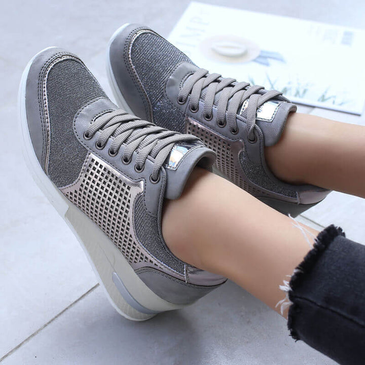 Damen Wedge-Heels mit Schnürverschluss Drune