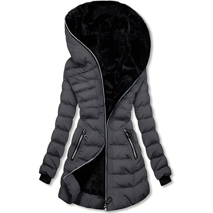 Drune | Moderne Damen-Winterjacke mit Kapuze