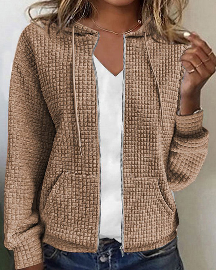 Lässige Jacke mit Kordelzügen für Damen