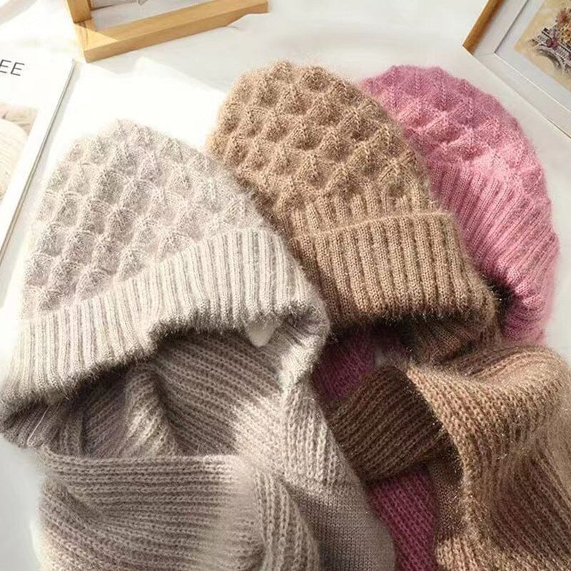 Drune | Mütze und Schal Set - warme Damen Winteraccessoires