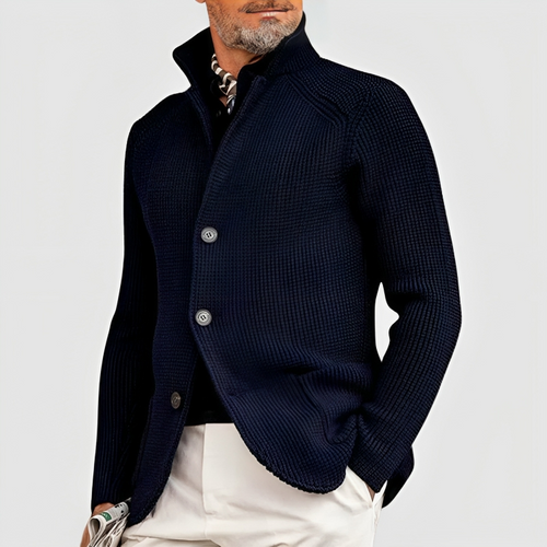 Drune | Knöpfen Cashmere Mantel für Herren