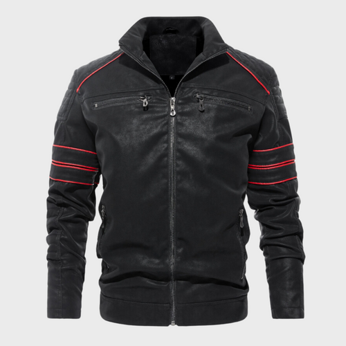 Drune | Dicke gepolsterte Lederjacke für Herren