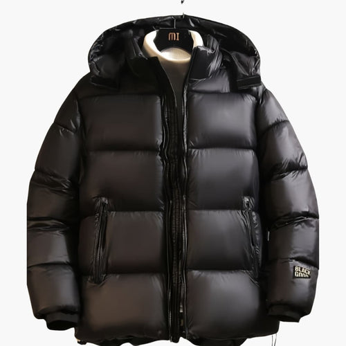 Drune | lässige Winterjacke für Männer dick warm mit Kapuze