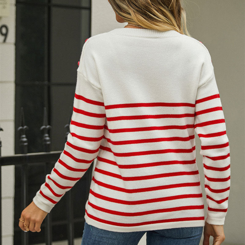 Drune | Gestreifter Strickpullover Für Modischen Alltag