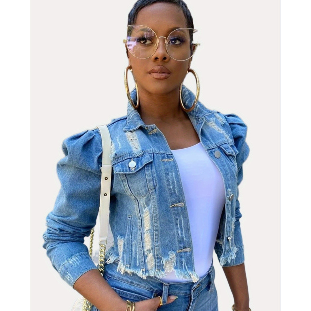 Drune | Mantel für Damen mit Puffärmeln und Stil