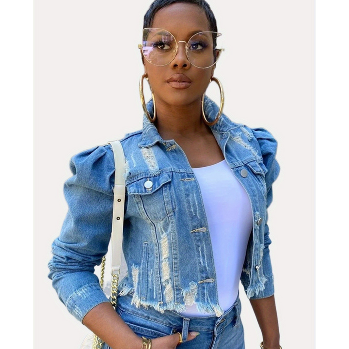 Drune | Mantel für Damen mit Puffärmeln und Stil