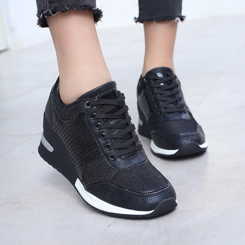 Damen Wedge-Heels mit Schnürverschluss Drune