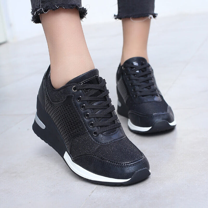 Damen Wedge-Heels mit Schnürverschluss Drune