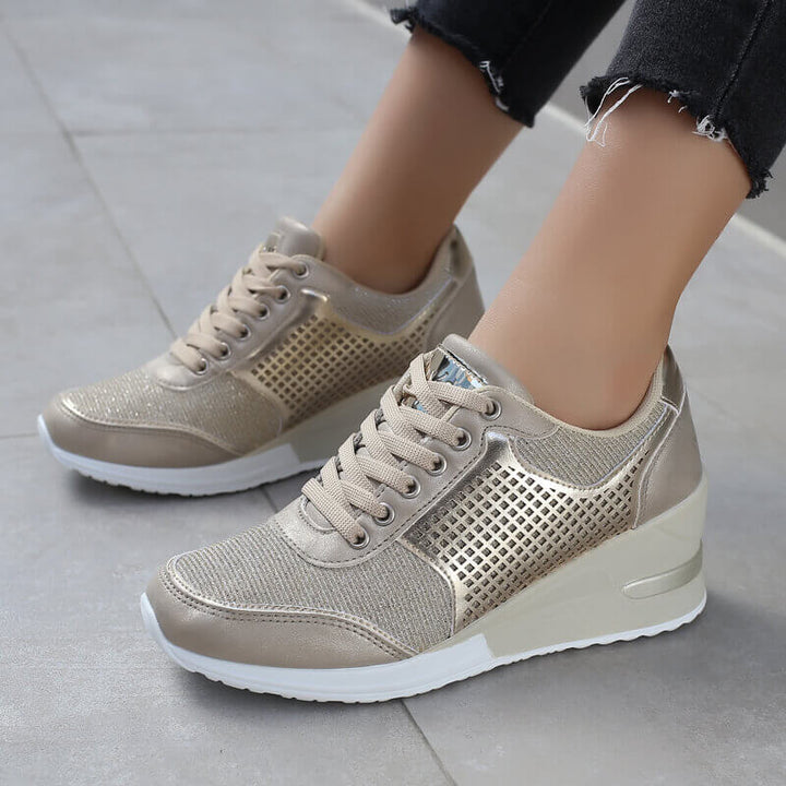 Damen Wedge-Heels mit Schnürverschluss Drune