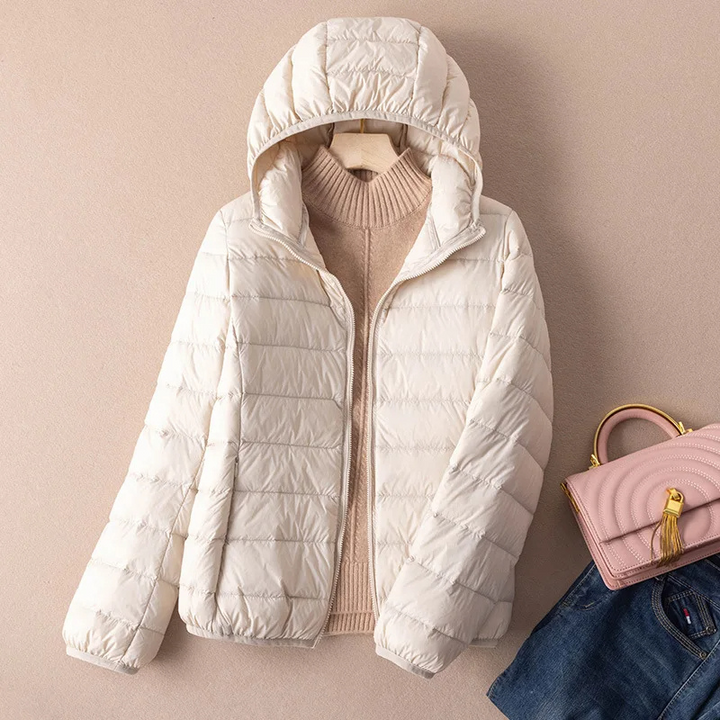 Drune | Steppjacke Leicht mit Kapuze Warm Gefüttert Lässige Passform