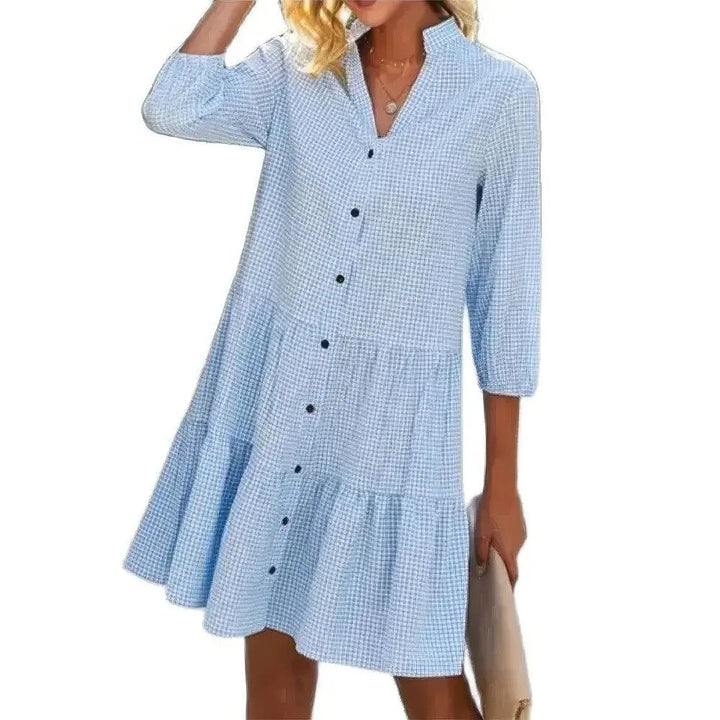 Drune | Elegantes Weste Kleid Mit Knopfverschluss
