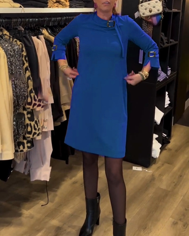 Drune | Lockeres Kleid mit Rundhalsausschnitt
