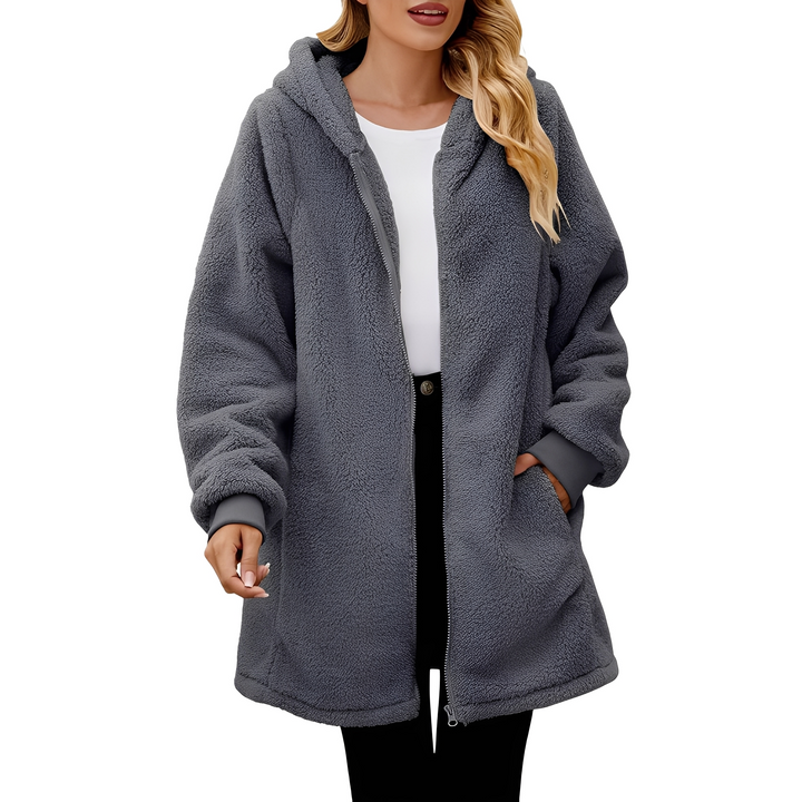 Drune | Bequeme Damen-Fleecejacke mit Kapuze