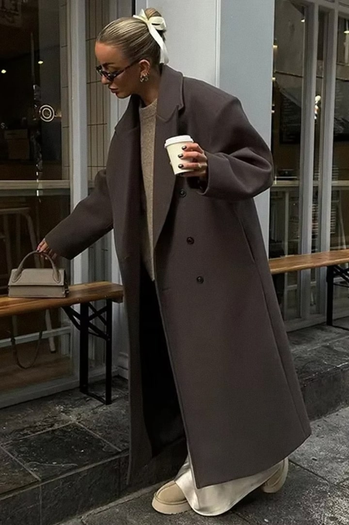 Drune | Übergröße Mantel Jacke Mit Zeitloser Eleganz Für Damen